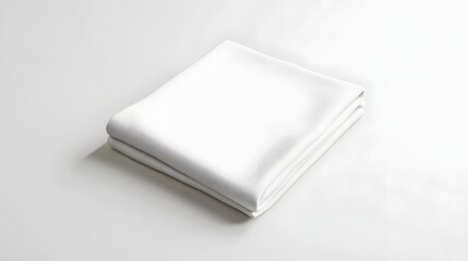 Pure White Fabric: A tightly folded, pristine white cloth, evoking cleanliness and simplicity. Its smooth texture is displayed against a backdrop of minimalist aesthetic.