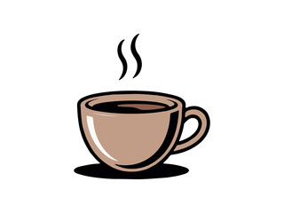 Coffee Cup Vector Icon Illustration 