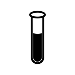 Test Tube Icon Vector Flat and Clean Look Isolated