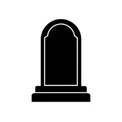 Tombstone Icon Vector Flat and Clean Look Isolated
