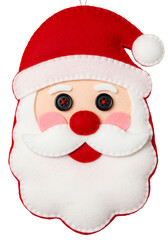 Handmade Santa face ornament