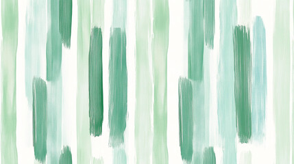 Abstract Green Vertical Brushstrokes in Watercolor Art Style on White Background. An abstract painting with green vertical brushstrokes in watercolor. 