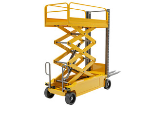 Electric Scissor Lift Best Prices  Specs  Buy Now isolated on transparent background