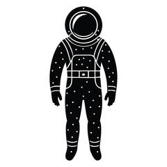 Astronaut in Space Suit Icon Design, Exploration, Cosmos, Universe, Galaxy