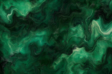 Abstract green watercolor background with textured top view