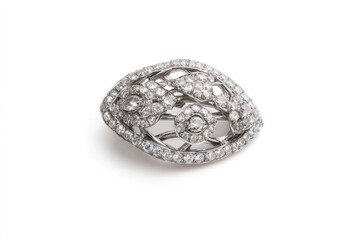 Elegant diamond brooch