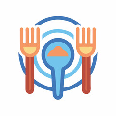 Obraz premium Minimalist Food Logo – Elegant Dining and Cuisine Emblem. Premium Vector | Restaurant logo Design Template 