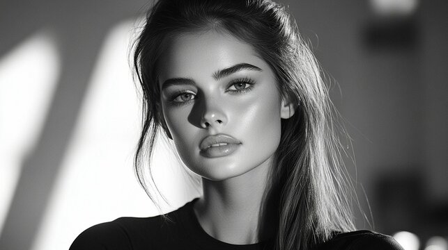 Monochrome Beauty Portrait