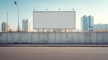 Obraz premium Blank billboard in urban setting (19)