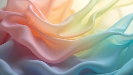 Obraz premium Abstract Rainbow Pastel Fabric Background Texture