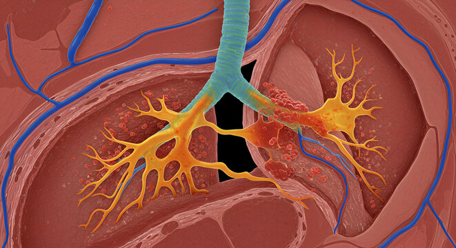 Hantavirus Pulmonary Syndrome Demonstrating Capillary Leakage in Lung Tissue