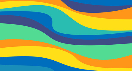 Colorful gradient subtle smooth wave lines abstract background pattern vector for website banner, ads, 
social media, presentation design, business, corporate, festive, party