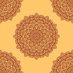 mandala allover pattern design textile design vector