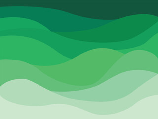 Abstract Green Wave Background Serene Nature Inspired Design