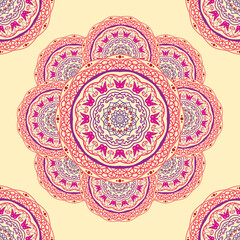 mandala allover pattern design textile design vector