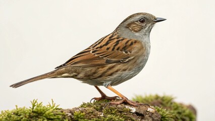 Fototapeta premium Dunnock on studio background