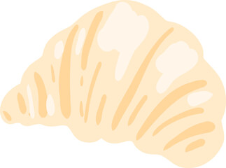 Croissant Illustration, French Bakery Clipart, Cozy Pastry Art