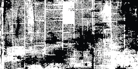 Vector old white newspaper paper grunge vintage background. Newspaper paper grunge vintage old aged texture background. Newspaper with old grunge vintage unreadable paper texture background.	
