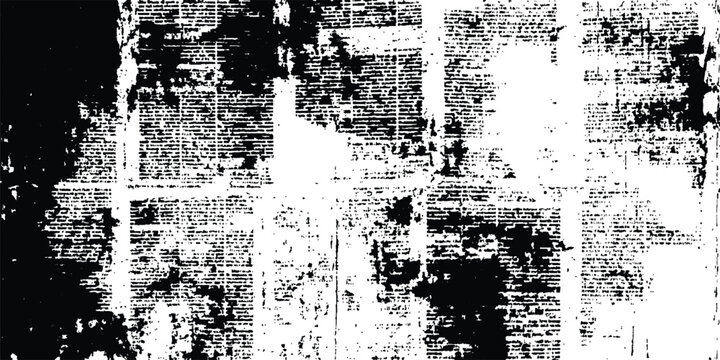 Vector old white newspaper paper grunge vintage background. Newspaper paper grunge vintage old aged texture background. Newspaper with old grunge vintage unreadable paper texture background.	
