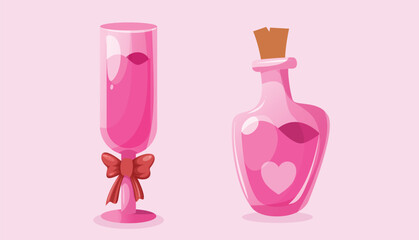 valentine's day love element illustration