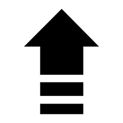 Up arrow vector icon set. scroll illustration sign collection. Direction symbol or logo.