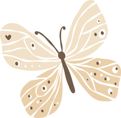 Butterfly Illustration, Elegant Insect Clipart, Nature-Inspired Art

