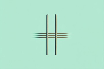 Modern minimal monogram H with gold and abstract design AI generated