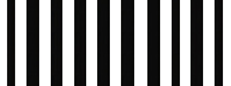A repeating pattern of vertical black and white stripes