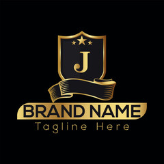 Vintage taxi emblem illustration vector design, retro stamp for quality transportation signage J logo design