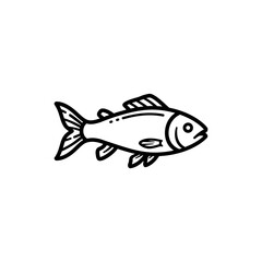 Fish Swimming Left Icon