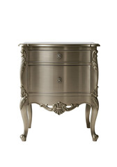 Ornate metallic nightstand