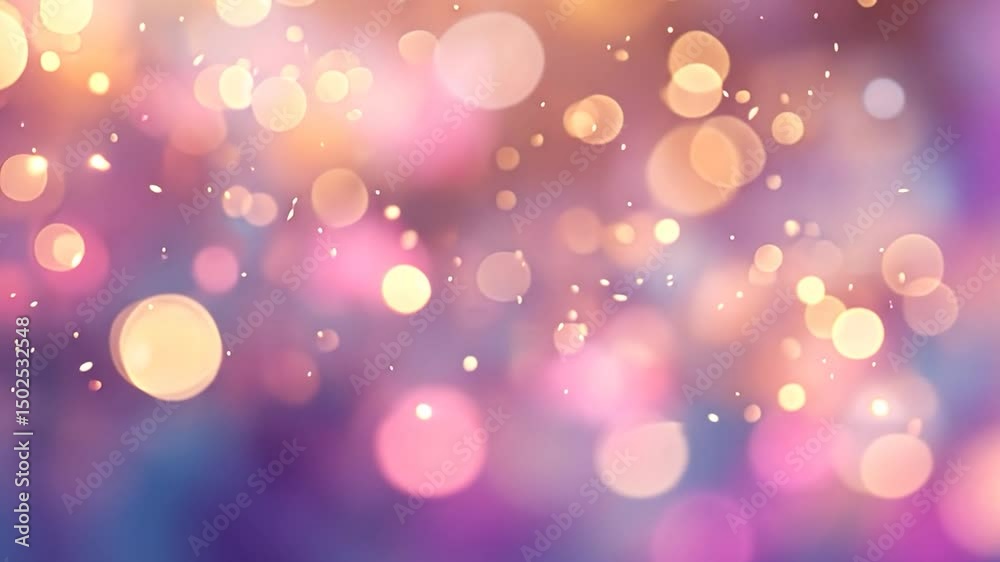 Poster abstract bokeh background with pastel colors