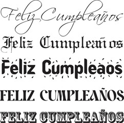 Happy Birthday Calligraphy Designs Elegant Font Styles for Cards and Invitations