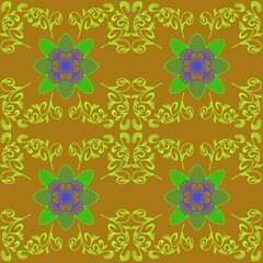 seamless pattern with flowers