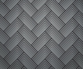 Abstract geometric pattern with stripes, lines. Seamless vector background. Gray and black ornament. Simple lattice graphic design