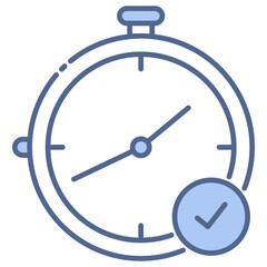 Clock Blue Icon