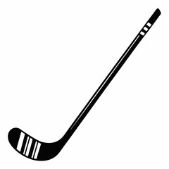 hockey stick and puck