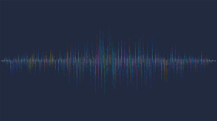 Waves of the equalizer. Audio wave talking. Voice speaking music sound line levels. Podcasting