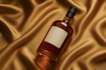 Amber Bottle with Elegant Label