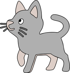 vector illustration of a cat