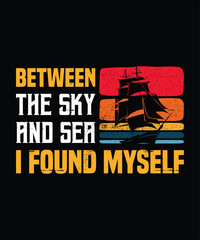 Between the sky and sea, I found myself graphic design