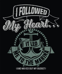 I followed my heart… it led me to the marina (and maxed out my budget) graphic design