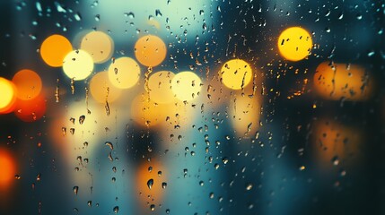 rain on the window
