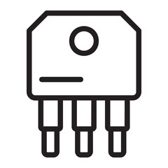 electrical component line icon