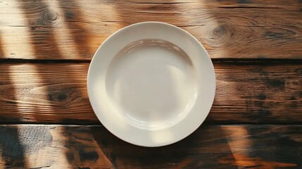 White ceramic plate