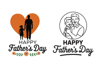 Father's Day Illustrations, Heartwarming Designs for Celebration