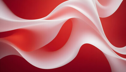 Elegant red abstract white wave background with gradient effect