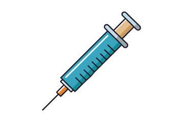 Fototapeta premium syringe icon on white background