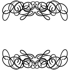 abstract floral frame with butterflies