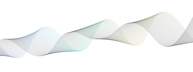 Colorful layers strokes waves line design vector curved texture wallpaper for desktop. Abstract wave element for design. Digital frequency track equalizer. Stylized line art background. Vector. 